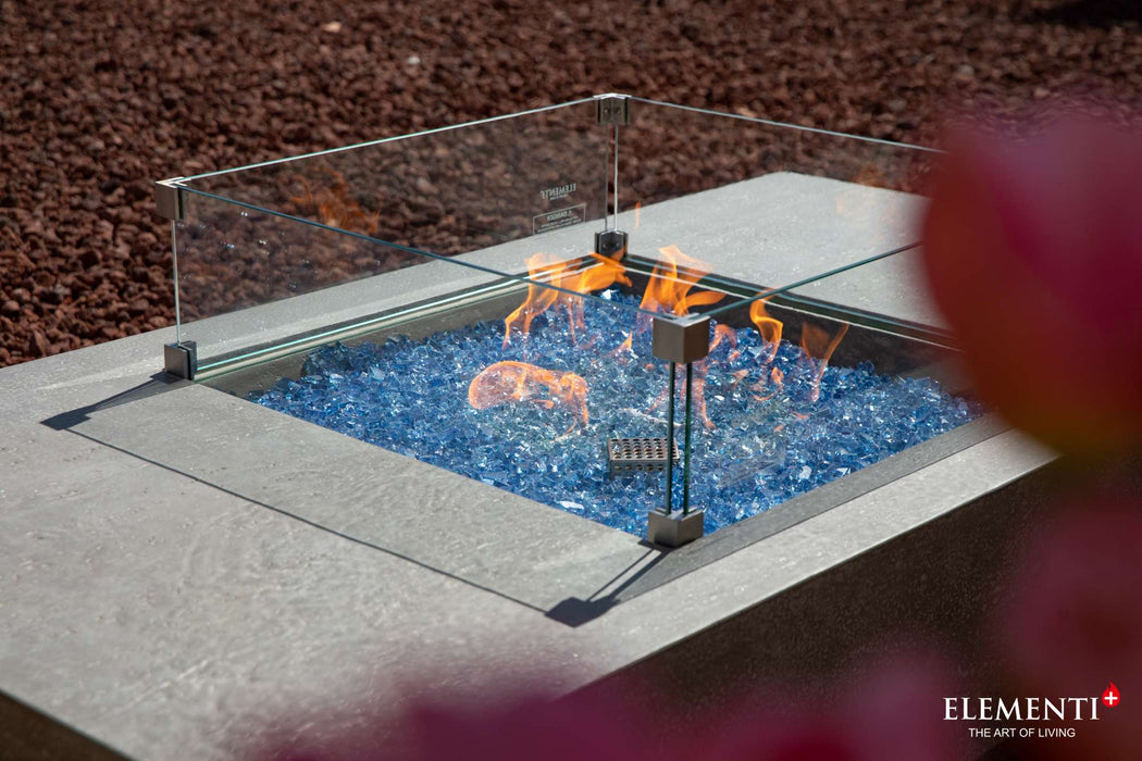 Elementi Plus Monte Carlo Rectangular Concrete Fire Pit Table