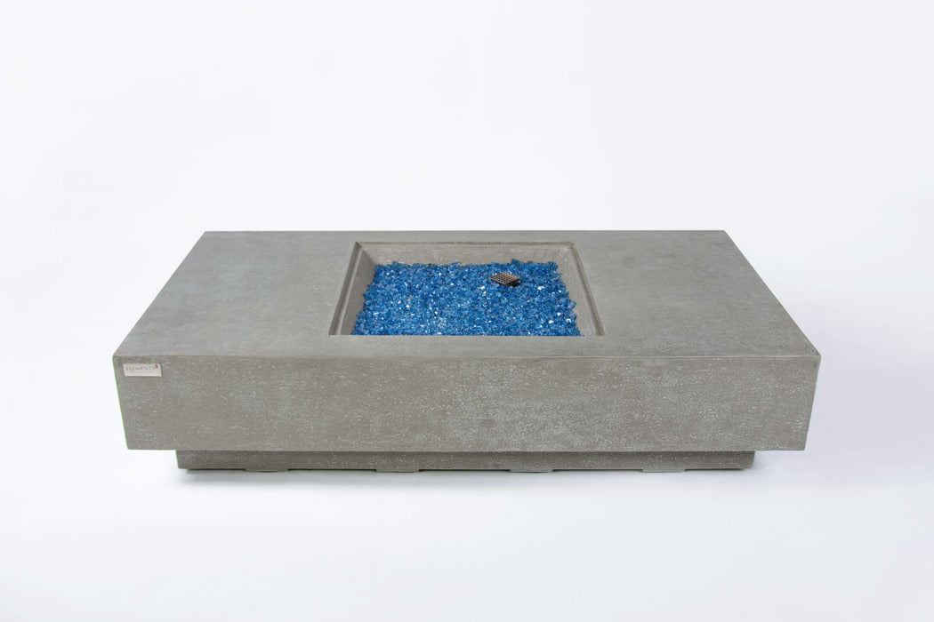 Elementi Plus Monte Carlo Rectangular Concrete Fire Pit Table