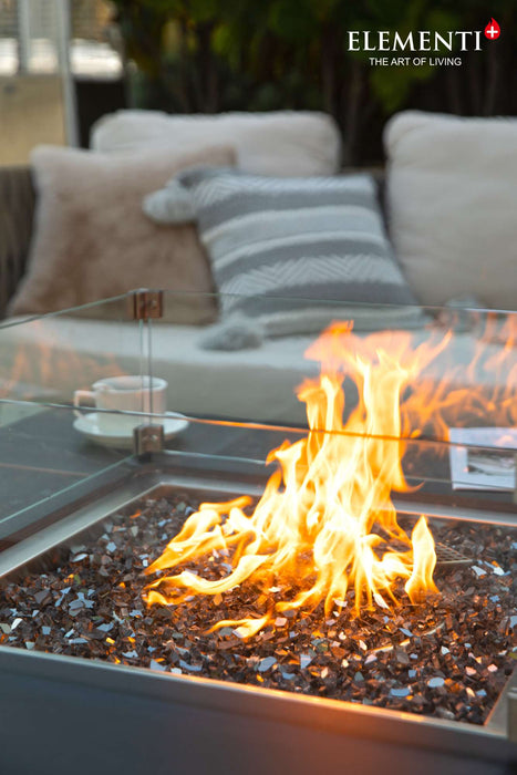 Elementi Plus Sofia Marble Porcelain Fire Table