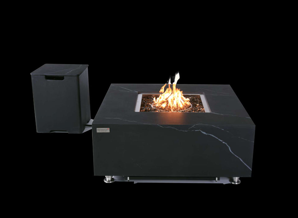 Elementi Plus Sofia Marble Porcelain Fire Table