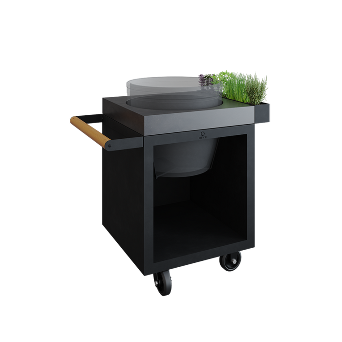 Kamado Table Black 65 PRO Concrete grill