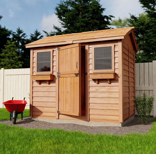 outdoor view of Cabana Garden Shed 9×6 