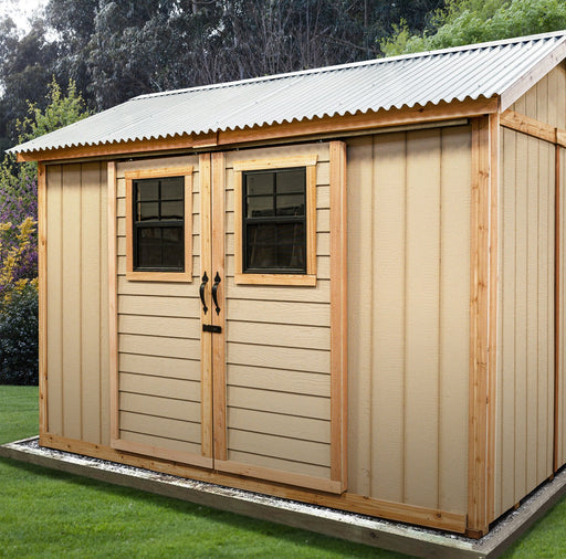 right angle of Classic 12×8 Shed with Engineered Siding