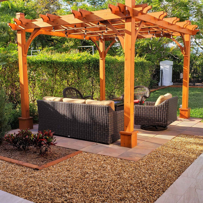 Breeze Pergola 8x10 DIY Kit for Romantic Dinners Under the Stars