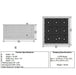 Technical diagram with specifications for Outdoor Living Today Self Watering Planter 3×3.