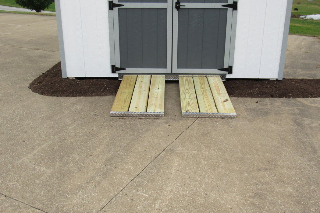 Outdoor Ramps Sheds Handy Home Products Sheds Metal Ramps Pair