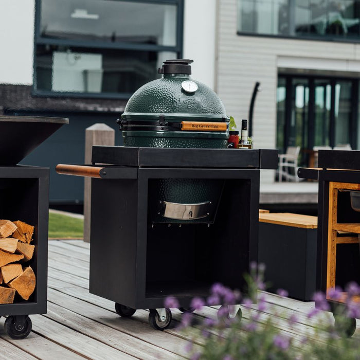 OFYR Kamado Table Black 65 PRO Concrete BGE used outdoor