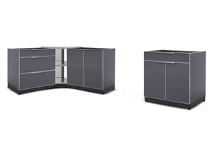 NewAge Outdoor Kitchen 4-Piece Modular Cabinet Set