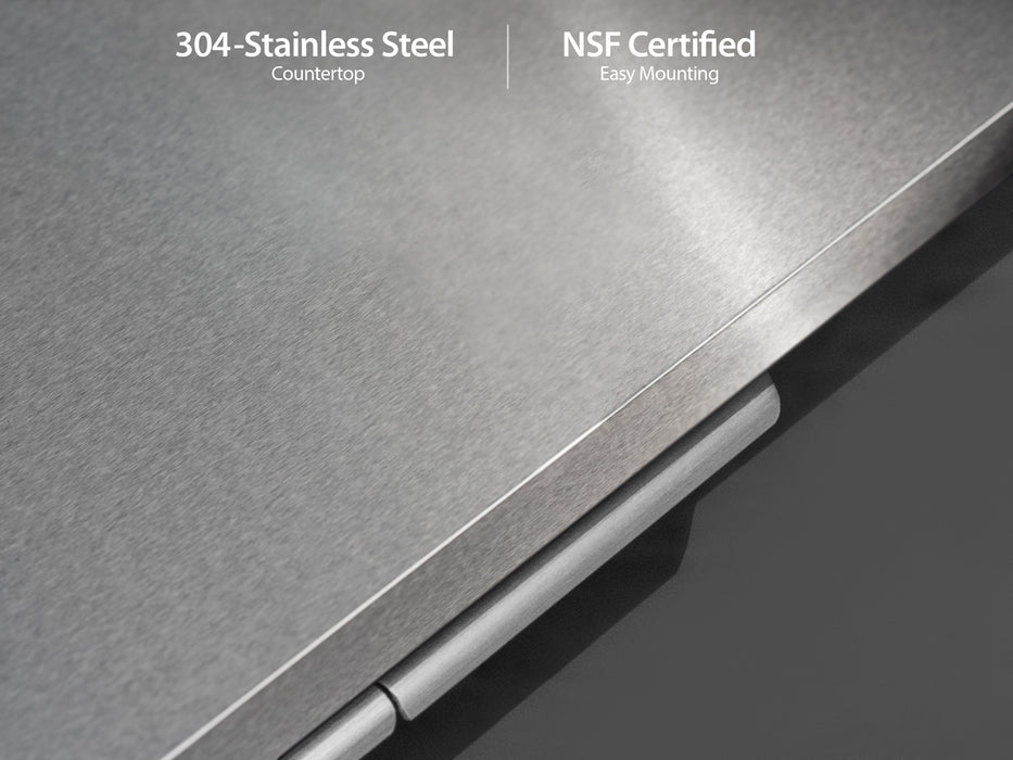 Outdoor Kitchen Aluminum Slate Gray Cabinet with 304 stainless steel and NSF certified countertop