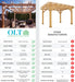 An informative comparison chart showcasing the features of Outdoor Living Today's Pergola against other manufacturers.