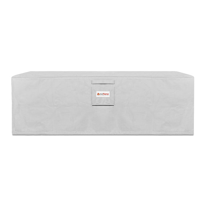 Aegean or Baltic Rectangle Fire Table Protective Storage Cover A9650 in white background