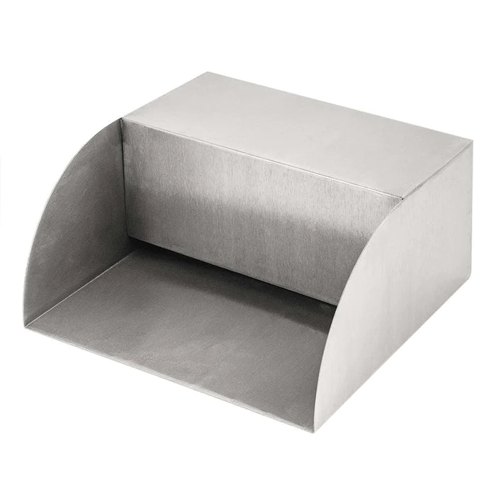 8-inch Radius water scupper from Outdoor Plus, perfect for adding a sleek water feature to contemporary outdoor spaces, in white background