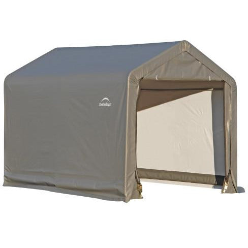 ShelterLogic 6x6x6' Peak Style Storage Shed, 1-3/8" Frame, Grey Cover