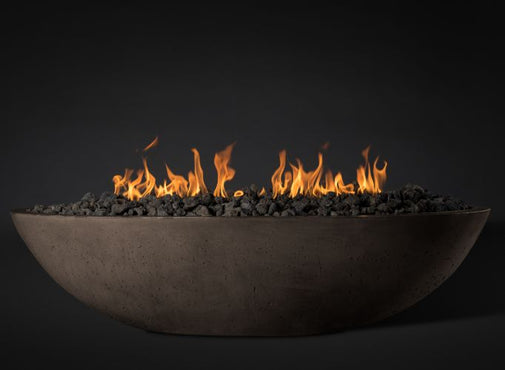 product image of Slick Rock Concrete 60" Oasis Fire Bowl with dark background