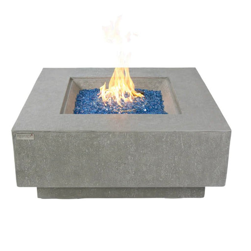 Elementi Plus Victoria Fire Pit Table with fire glass