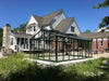 Sublime Exaco Janssens Royal Victorian VI 46 Greenhouse perfectly integrated with the architecture of a residential home, showcasing how functional structures can enhance property aesthetics.