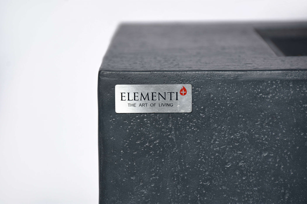 Close Up on The Elementi Plus Bergen Fire Table