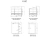 Specification diagram of W1207 Gazebo Penguin Florence Wall Mounted 8x12