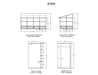 Specification diagram of W1608 Gazebo Penguin Florence Wall Mounted 8x16