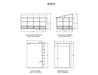 Specification diagram of W1610 Gazebo Penguin Florence Wall Mounted 10x16