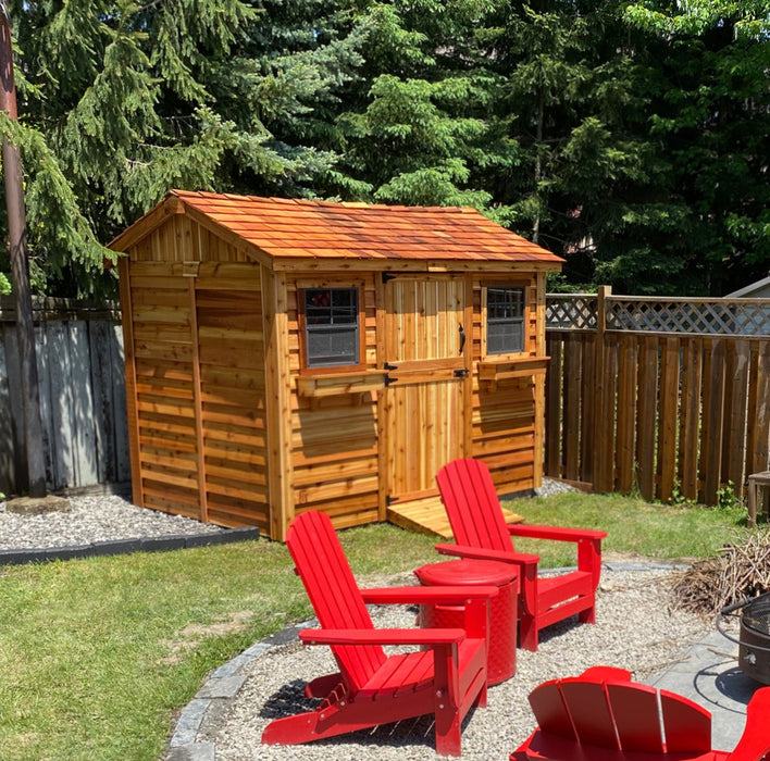 Cabana Garden Shed 9×6  with chairs