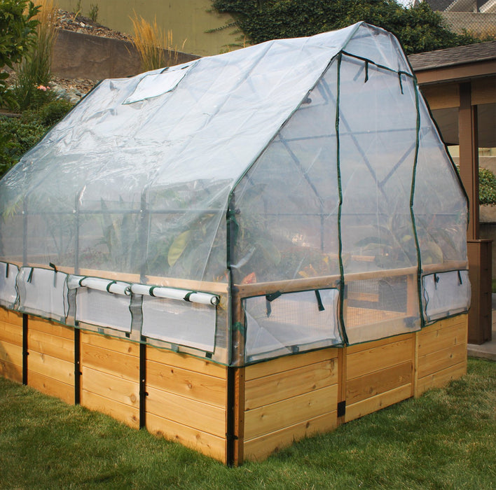 8x8 Garden in a box with Greenhouse from Outdoor Living Today