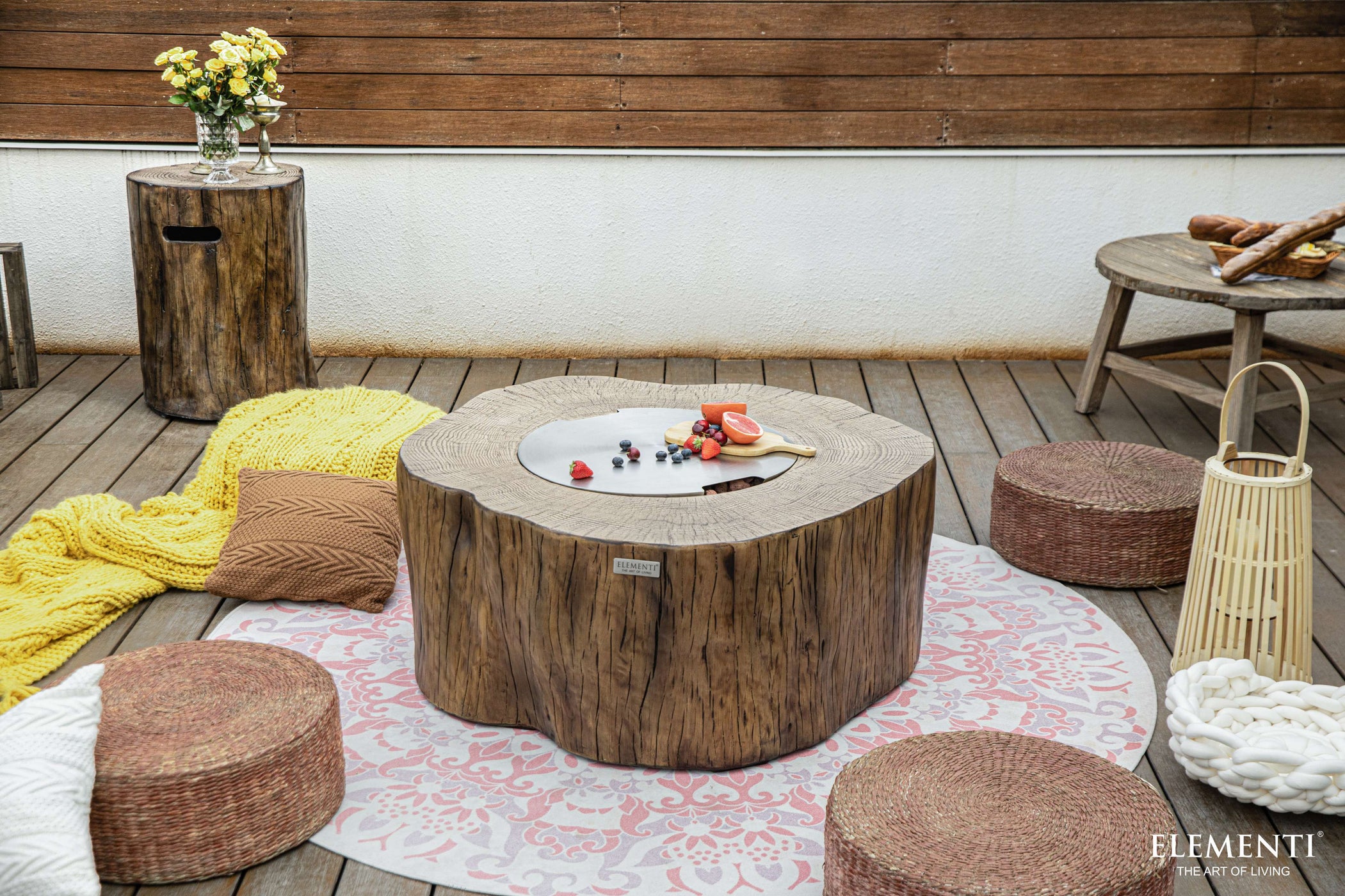 Elementi Manchester Fire Table - Outdoor Elegance | 45,000 BTUs ...