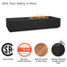 Aegean 75 propane fire table black safety clearance information