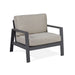 Real Flame Aegean patio chair weathered slate aluminum frame front view