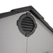 Close-up view of the air vent on the Lifetime Shed Classic 10 x 8, designed for improved ventilation.