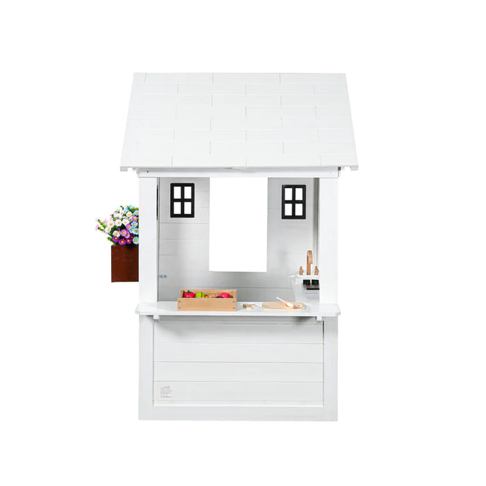 side angle of 2MamaBees Ajure Playhouse in white background
