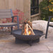 Real Flame Anson fire pit outdoor lifestyle backyard patio setting