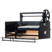 Sunterra Pro Series 60-inch Argentine brasero grill without cart, shown from a side angle view.