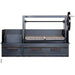 Sunterra Pro Series 60-inch Argentine brasero grill shown from the side angle without cart, highlighting its sturdy frame.
