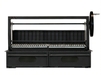 Sunterra Pro Series 60-inch built-in Argentine rear brasero grill with a single grate, shown from the front.
