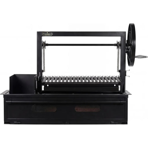 Sunterra Pro Series 48 inch Argentine side brasero grill shown without cart, highlighting its outdoor cooking design.
