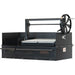 Sunterra Pro Series 60 inch Argentine side brasero grill shown as a built-in unit without cart, angle view 2.