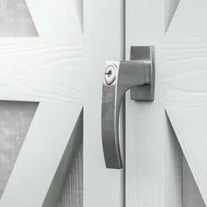 handy home shed door handle on double door attached