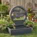 black-modern-circle-water-fountain-with-cascading-spouts