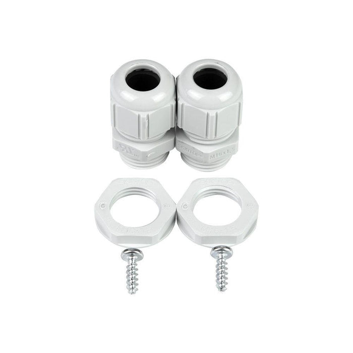 Cable glands and mounting hardware included with Bromic Affinity Smart-Heat Expansion Board for secure, weather-resistant wiring connections