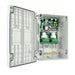 Open view of Bromic Affinity Smart-Heat On-Off controller showing internal wiring terminals, relays, and control board inside weather-sealed enclosure