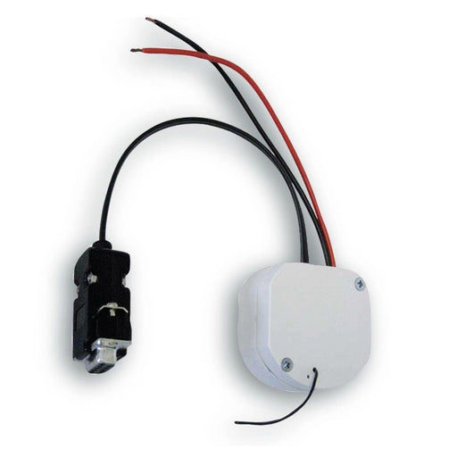 Back view of Bromic Smart-Heat Link BH3130097-1 showing RS232 serial plug, power wires, and compact control module for smart heater integration