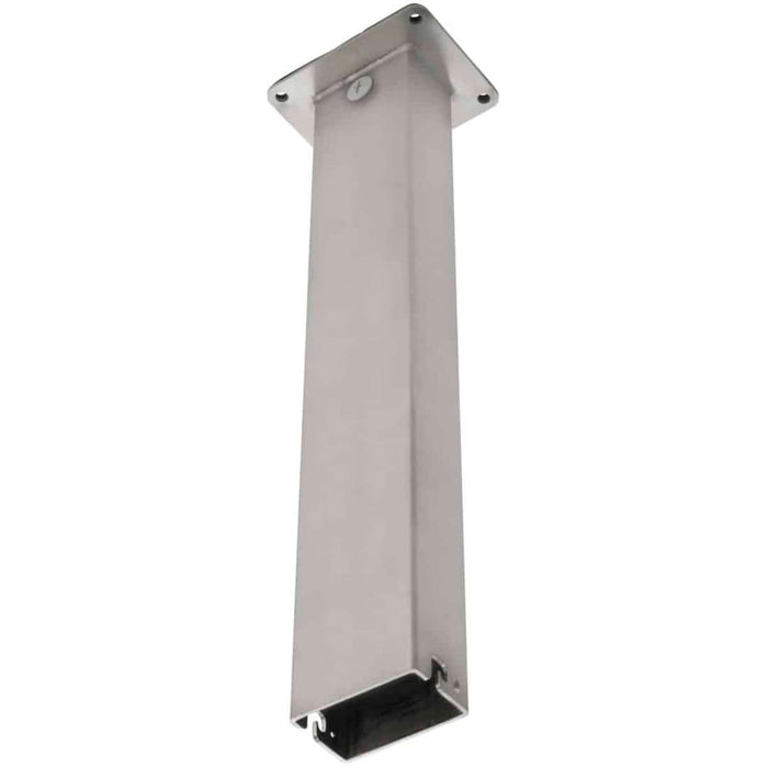 Stainless steel suspension kit bracket for Bromic Heating Platinum Electric Heater, designed for secure ceiling installation with durable square tube design.