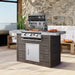 Cal flame 601 BBQ Island with brown natural stone