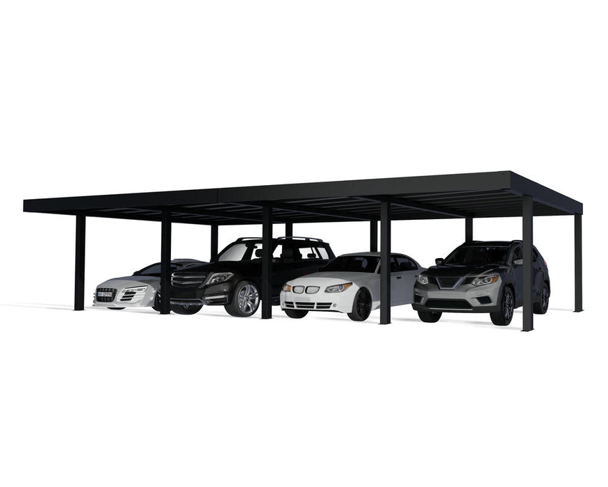 Cutout image of the Canopia 20x40 Oslo carport designed to cover multiple vehicles in one structure