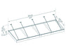 Measurement schematic of the Canopia XL 4000 Awning, detailing its dimensions and structure.