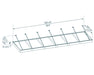 Dimension diagram of the Canopia XL 6000 Awning, detailing its extensive measurements and structure.