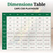 Cape Cod Playhouse dimensions chart from Little Cottage Co. detailing sizes from 4x6 to 10x12 with door, loft, deck, and window measurements for each model.