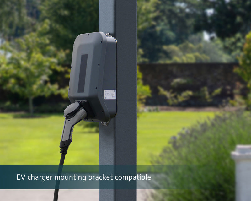 Canopia Palma 5000 Carport with EV charger mounting bracket compatibility displayed.