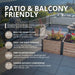 Cedar raised garden bed 4x1.5 shown from a side angle, highlighting its natural wood grain and sturdy corner joints.